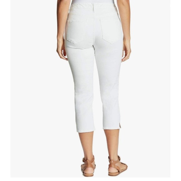 Nine West Chrystie Capri White Denim Jeans Women's Size 4 Cropped Stretch - Picture 2 of 12